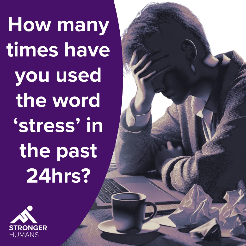 How many times have you used the word ‘stress’ in the past 24 hours?