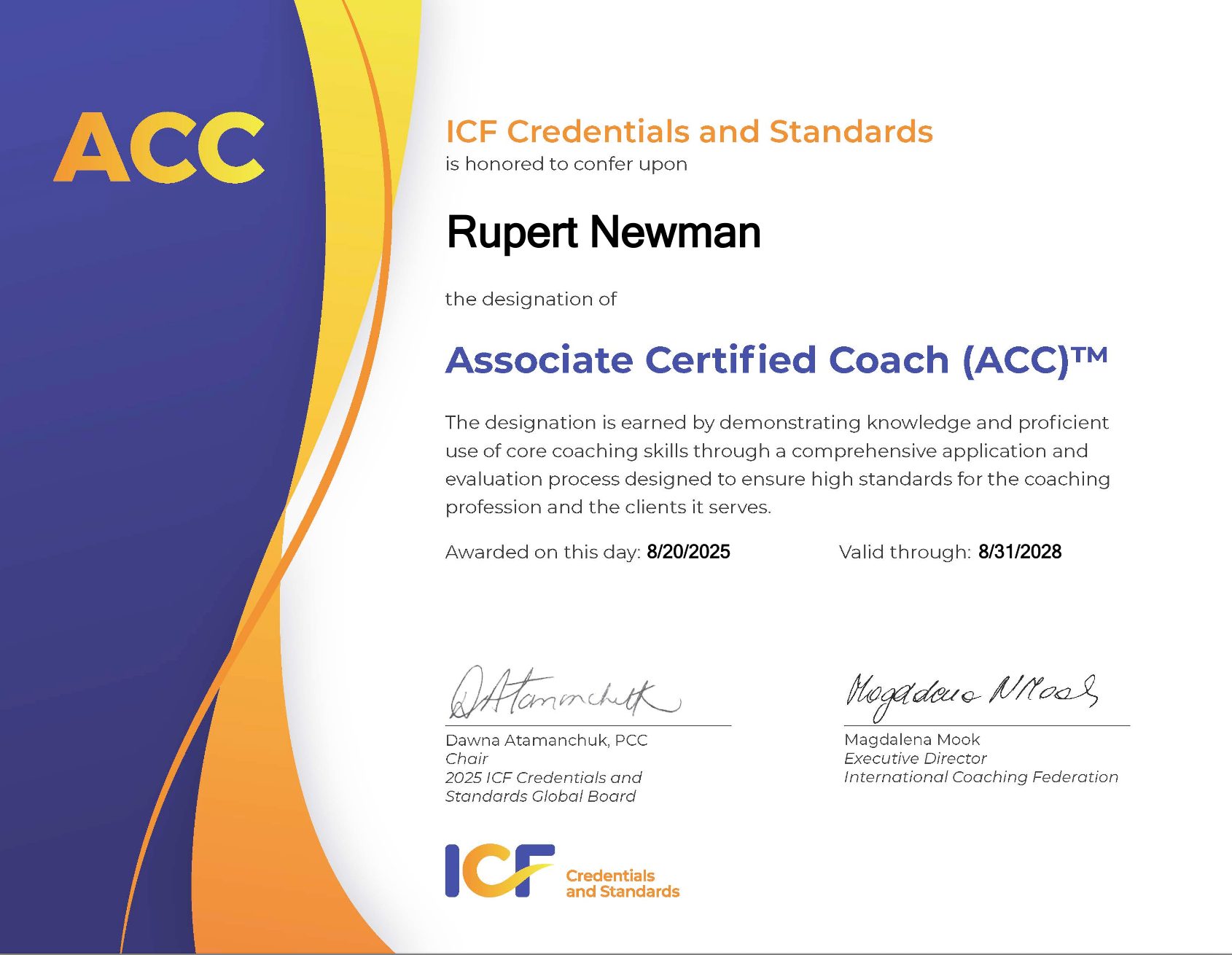 ICF Accreditation