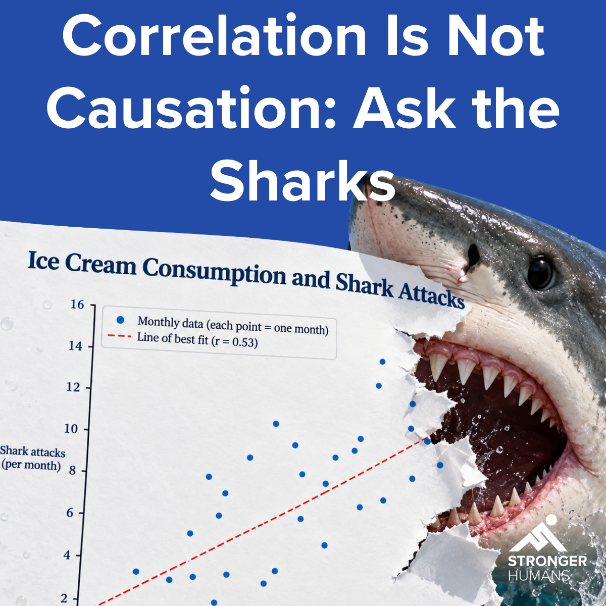 Correlation Is Not Causation: Ask the Sharks